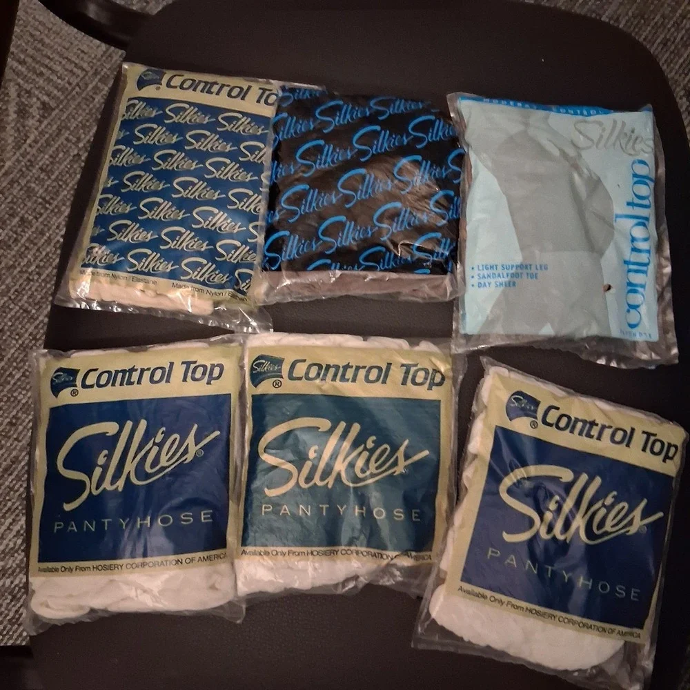 Hosiery Corporation Of America HCA Silkies Vintage Pantyhose M‎ Lot Of 6 NOS